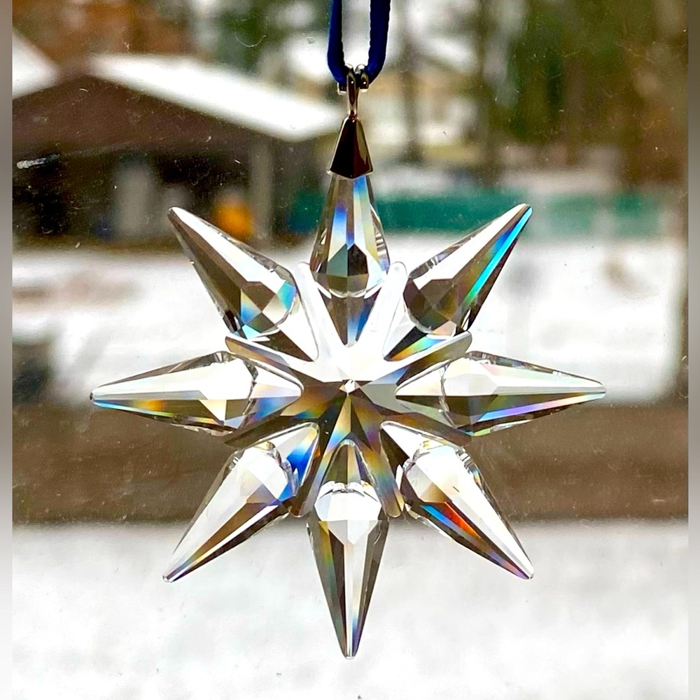 SWAROVSKI CRYSTAL 2009 LITTLE STAR SNOWFLAKE ORNAMENT~0991065~Rare~NIB